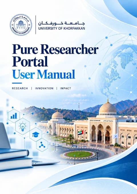 Cover of the English Pure Researcher Portal user manual
