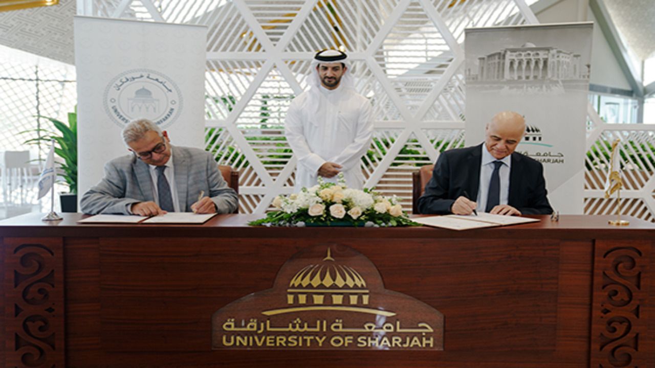 SULTAN BIN AHMED WITNESSES SIGNING OF MOU BETWEEN UNIVERSITY OF KHORFAKKAN AND UNIVERSITY OF SHARJAH